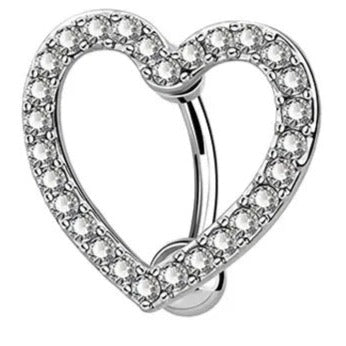 Reverse Heart Belly Ring