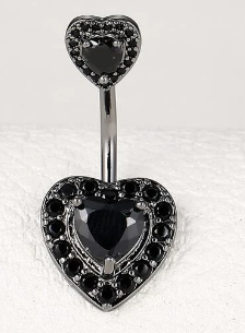 Heart Decor Navel Belly Ring