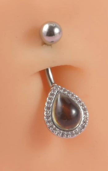 Water-drop Design Belly Ring