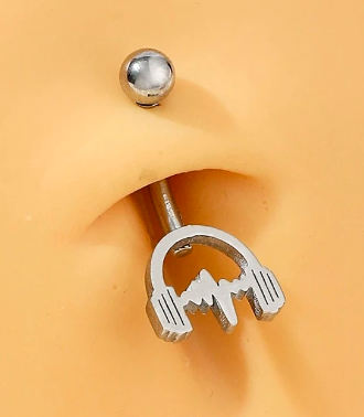 Headphone Decor Navel Belly Ring