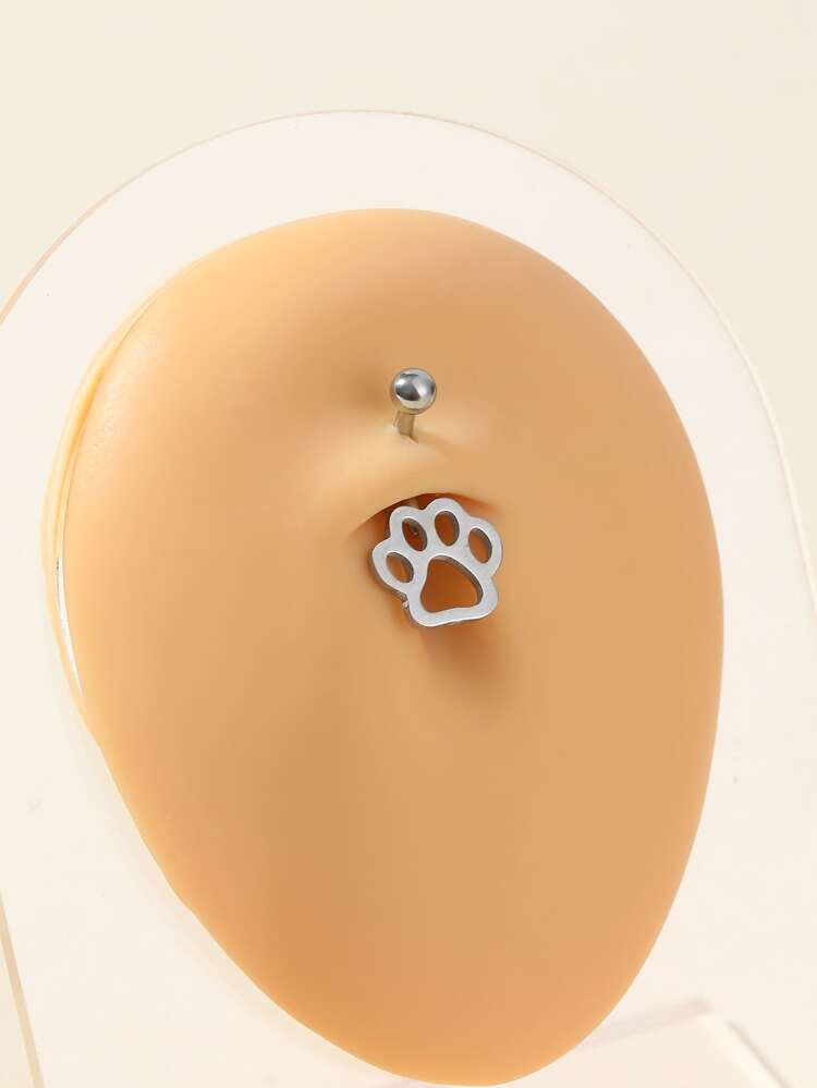 Paw Decor Navel Belly Ring