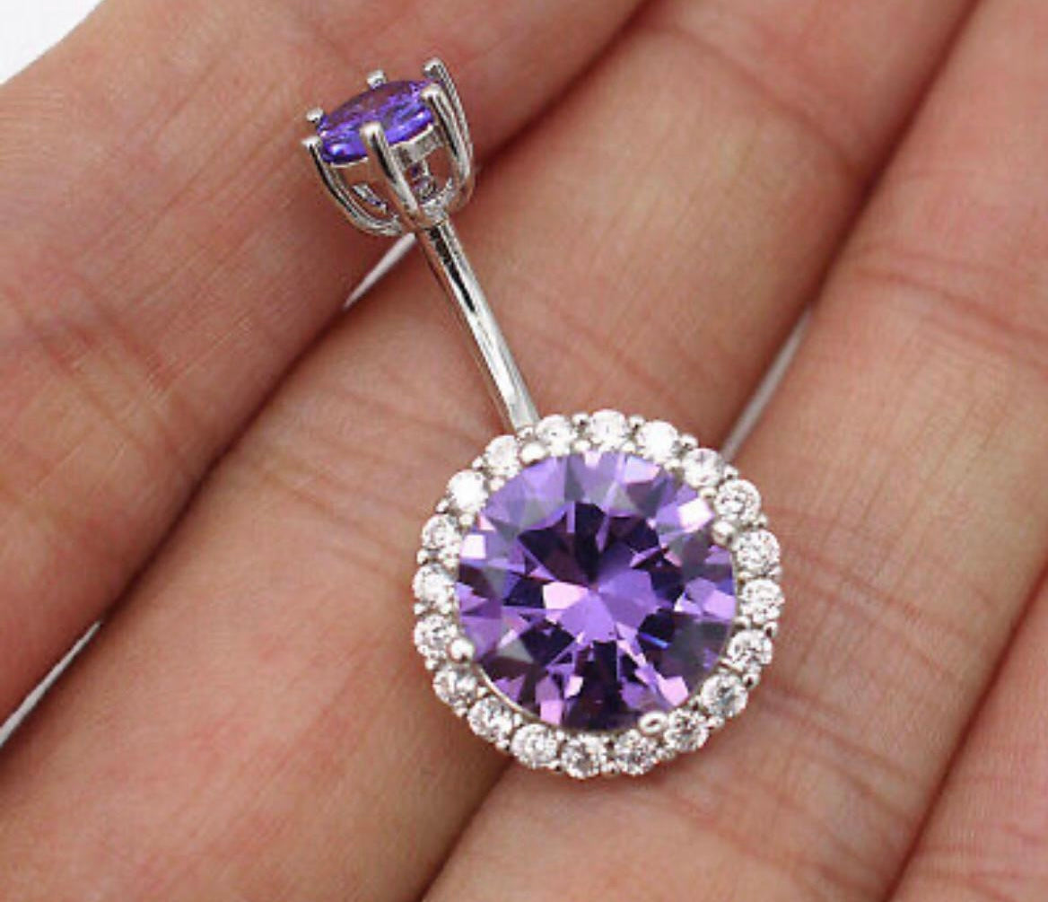 14G Round 925 Sterling Silver Belly Ring