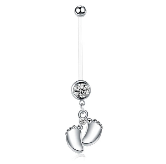 Little Feet Pregnancy BioFlex Belly Piercing