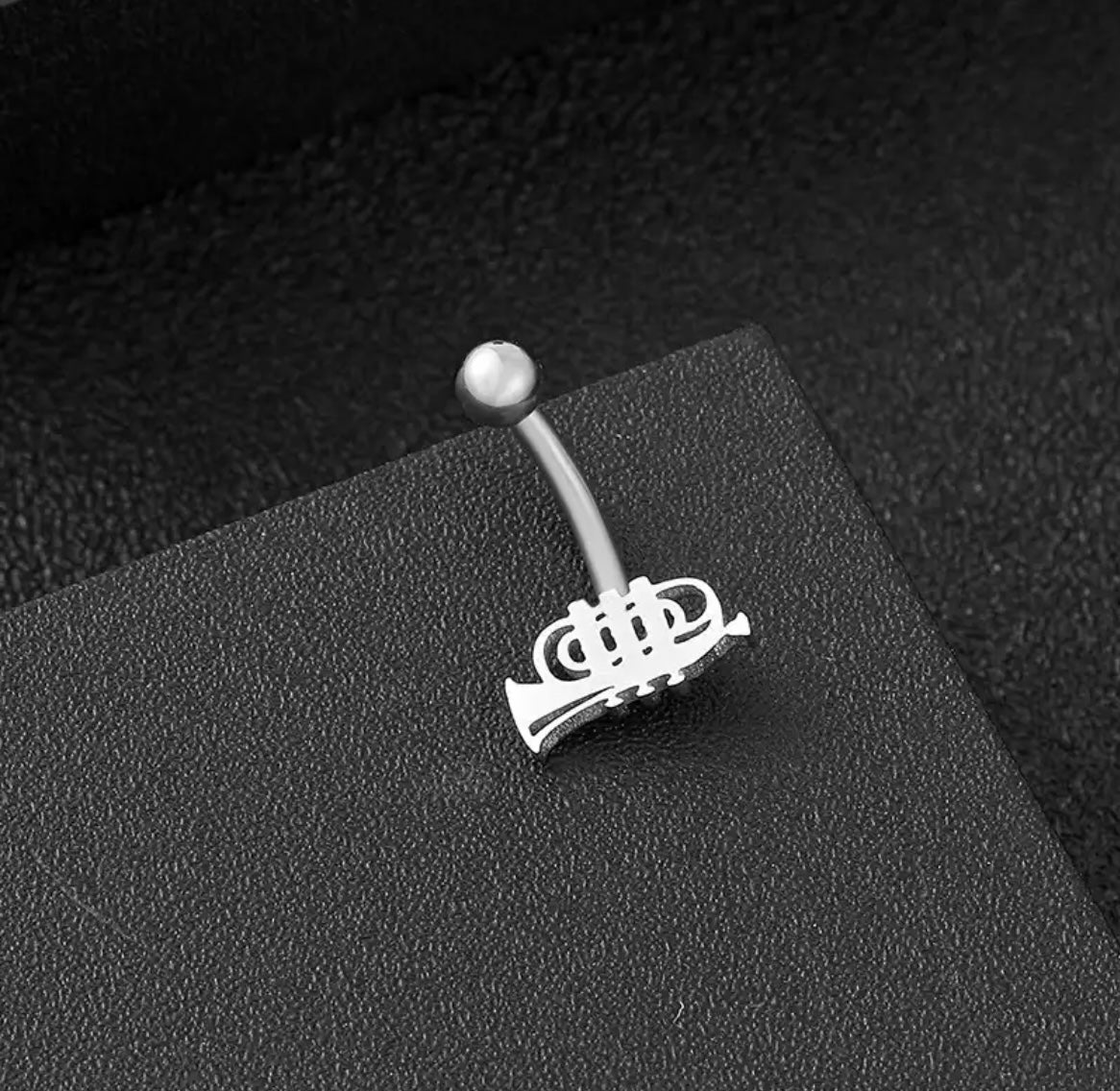 Trumpet Instrument Decor Navel Belly Ring